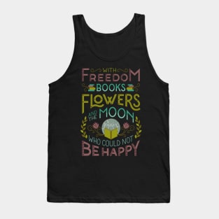 Flowers and the Moon Tank Top